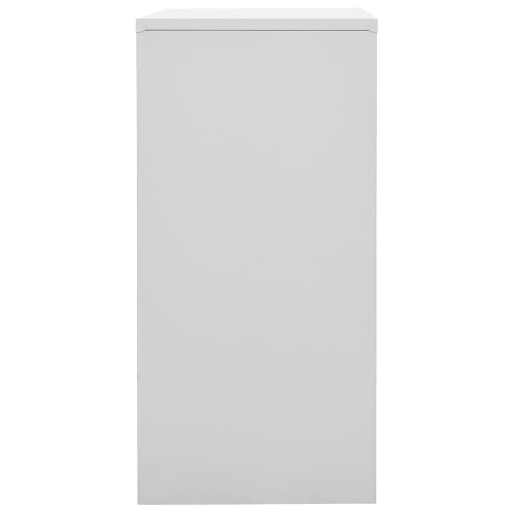 vidaXL Schließfachschrank Hellgrau und Rot 90x45x92,5 cm Stahl