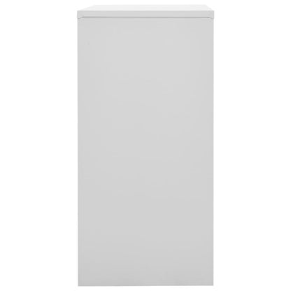 vidaXL Schließfachschrank Hellgrau und Rot 90x45x92,5 cm Stahl