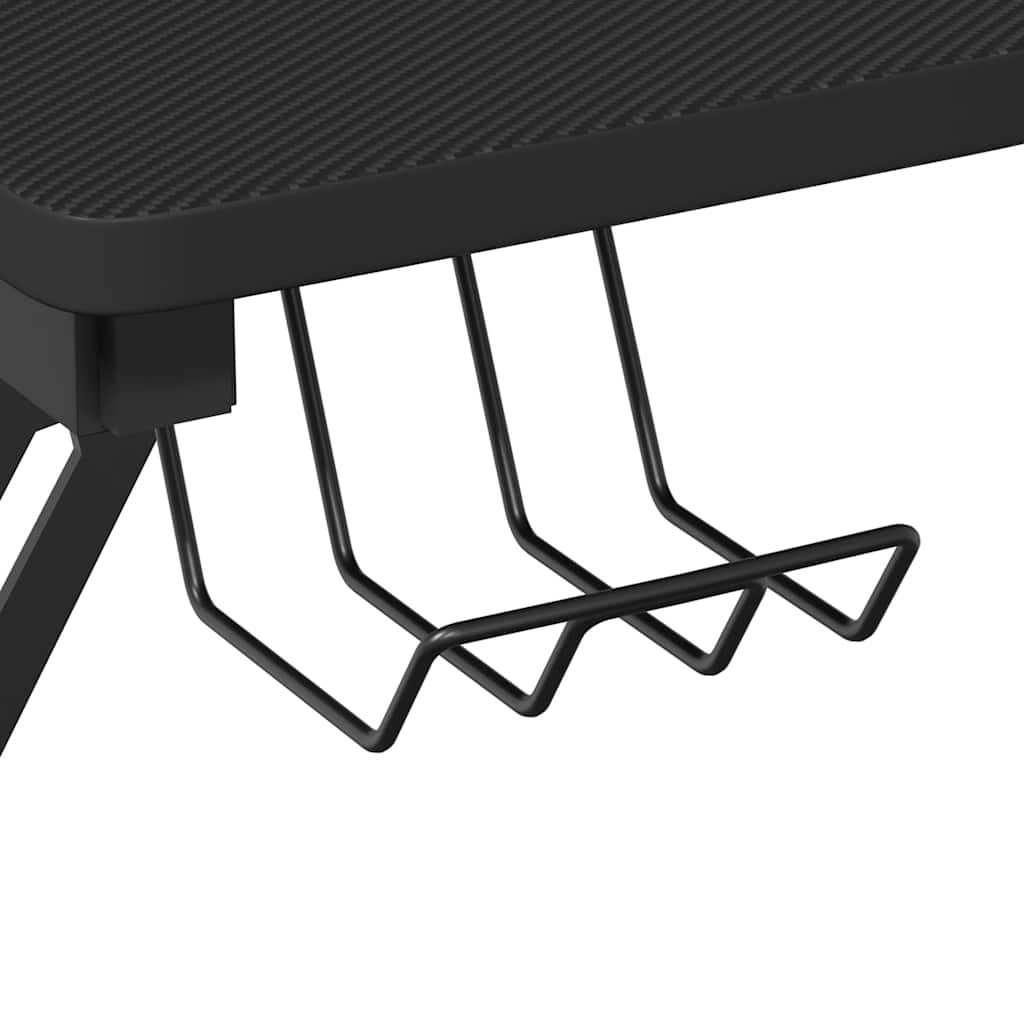 vidaXL Gaming-Schreibtisch mit Y-Gestell Schwarz und Rot 110x60x75 cm