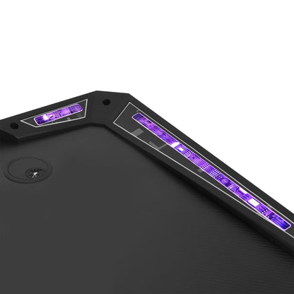 vidaXL Gaming-Schreibtisch mit LED Y-Gestell Schwarz Rot 110x60x75 cm