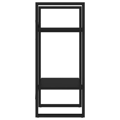 vidaXL Bücherregal 2 Fächer Schwarz 40x30x70 cm Holzwerkstoff