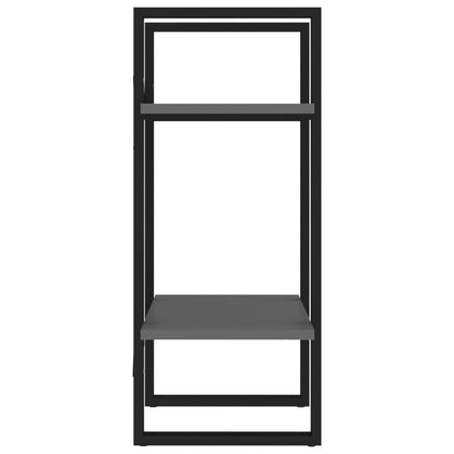 vidaXL Bücherregal 2 Fächer Grau 40x30x70 cm Holzwerkstoff