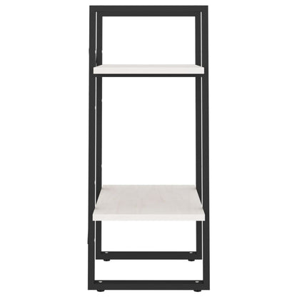 vidaXL Bibliothèque 2 étagères Blanc 40x30x70 cm Bois de pin massif