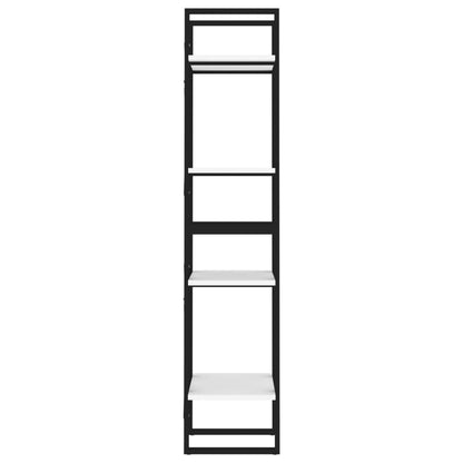 vidaXL Bücherregal 4 Fächer Weiß 40x30x140 cm Holzwerkstoff