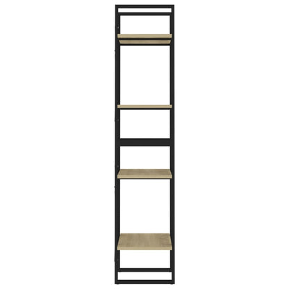 vidaXL Bücherregal 4 Fächer Sonoma-Eiche 40x30x140 cm Holzwerkstoff