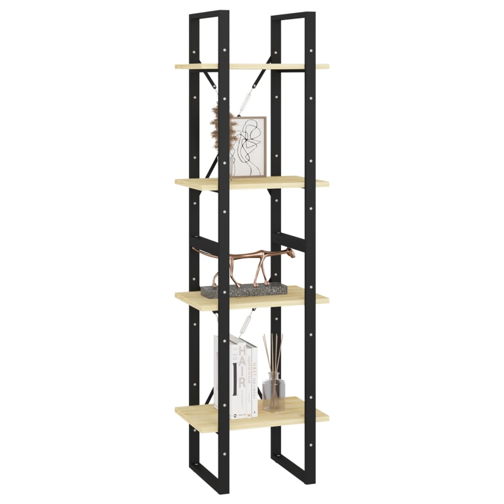 vidaXL Étagère à 4 niveaux 40x30x140 cm Bois de pin massif