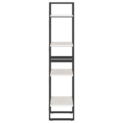 vidaXL Bibliothèque à 4 étagères Blanc 40x30x140 cm Bois de pin massif