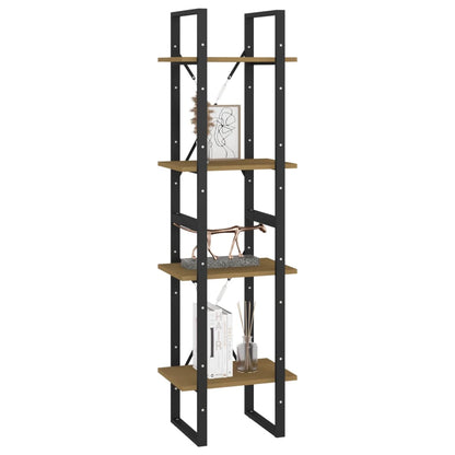 vidaXL Bücherregal 4 Fächer 40x30x140 cm Massivholz Kiefer