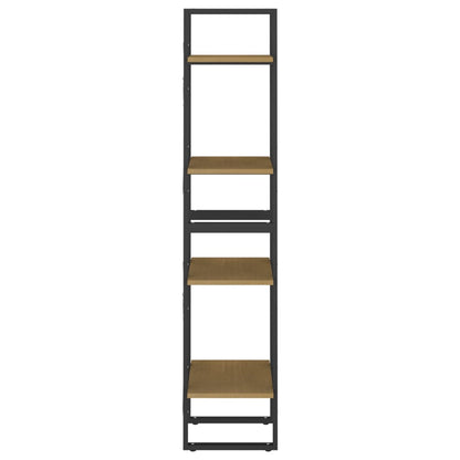 vidaXL Bücherregal 4 Fächer 40x30x140 cm Massivholz Kiefer