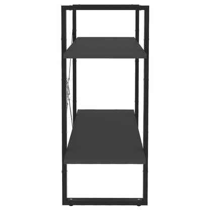 vidaXL Bücherregal 2 Fächer Grau 80x30x70 cm Holzwerkstoff