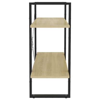 vidaXL Bücherregal 2 Fächer Sonoma-Eiche 80x30x70 cm Holzwerkstoff