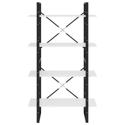 vidaXL Bibliothèque 4 étagères Blanc 80x30x140 cm Bois d'ingénierie