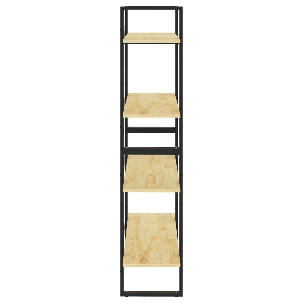 vidaXL Bücherregal 4 Fächer 80x30x140 cm Massivholz Kiefer