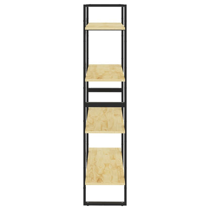 vidaXL Bücherregal 4 Fächer 80x30x140 cm Massivholz Kiefer