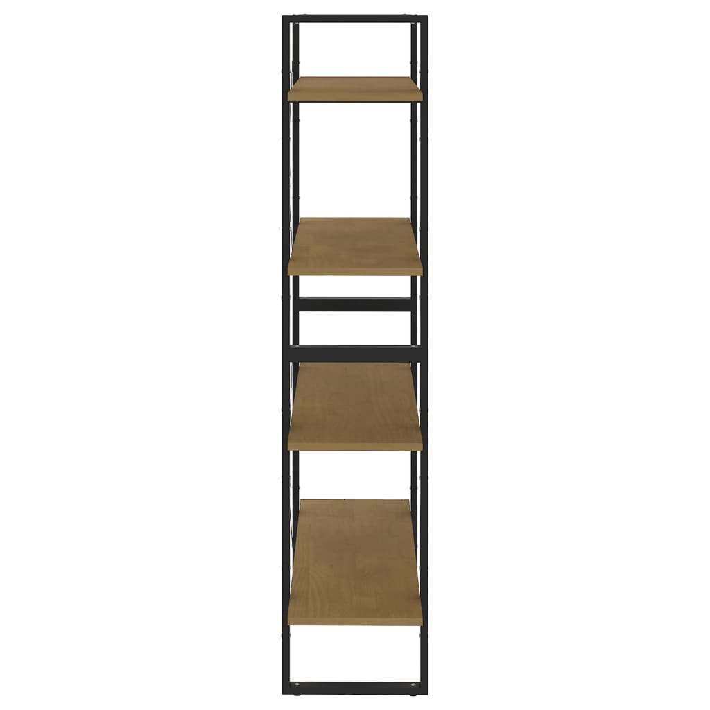vidaXL Bücherregal 4 Fächer 80x30x140 cm Massivholz Kiefer