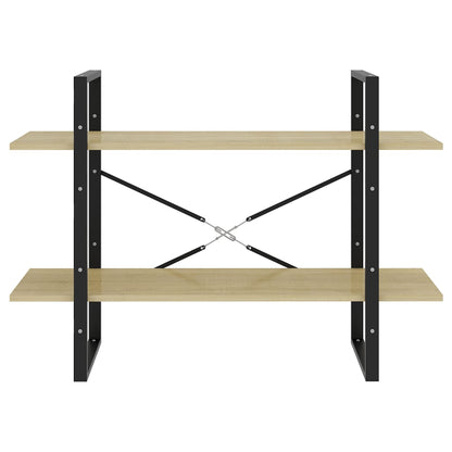 vidaXL Bibliothèque 2 niveaux chêne sonoma 100x30x70 cm bois d'ingénierie