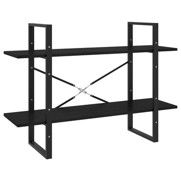 vidaXL Étagère à 2 niveaux noir 100x30x70 cm bois de pin massif
