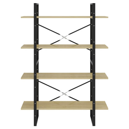 vidaXL Bibliothèque 4 étagères Chêne Sonoma 100x30x140 cm Bois d'ingénierie