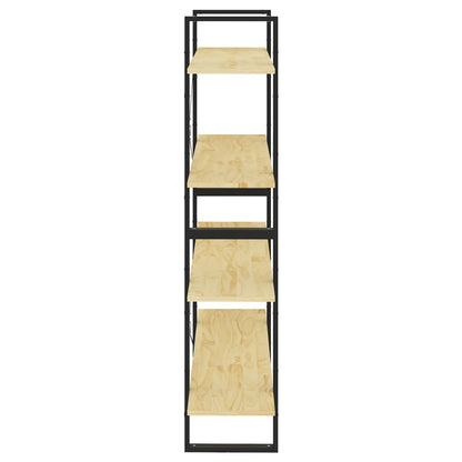 vidaXL Bücherregal 4 Fächer 100x30x140 cm Massivholz Kiefer