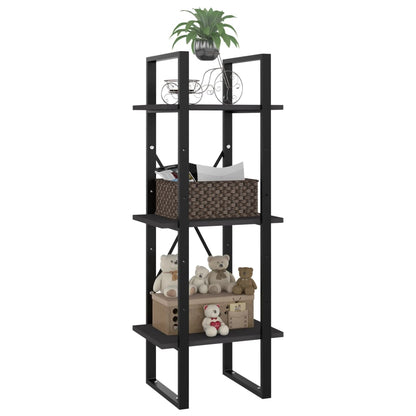 vidaXL Bücherregal 3 Fächer Grau 40x30x105 cm Holzwerkstoff
