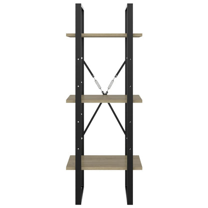 vidaXL Bibliothèque à 3 compartiments Chêne Sonoma 40x30x105 cm Bois d'ingénierie