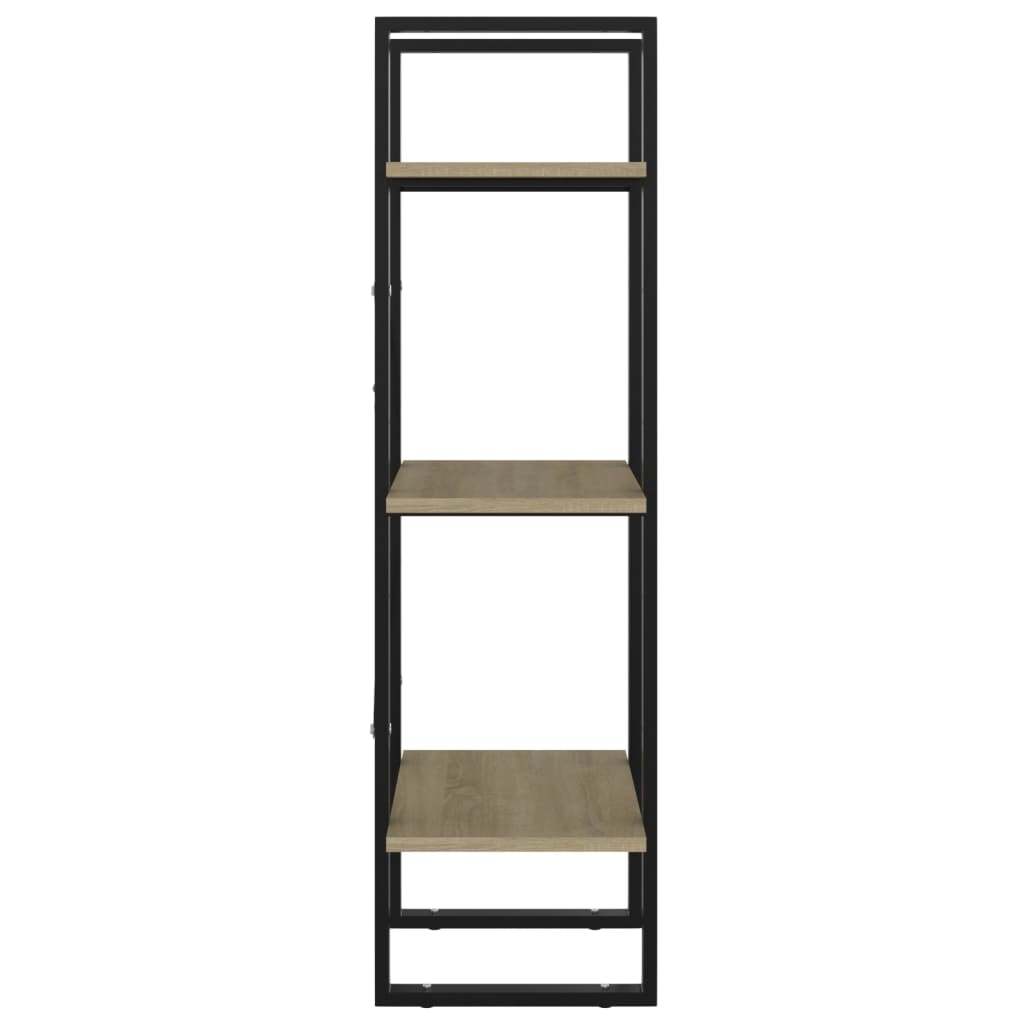 vidaXL Bibliothèque à 3 compartiments Chêne Sonoma 40x30x105 cm Bois d'ingénierie