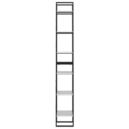 vidaXL Bücherregal 6 Fächer Weiß 40x30x210 cm Holzwerkstoff