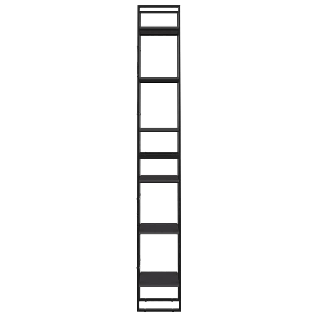 vidaXL Bücherregal 6 Fächer Grau 40x30x210 cm Holzwerkstoff