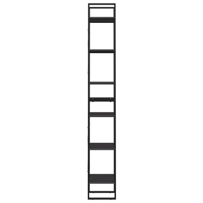 vidaXL Bücherregal 6 Fächer Grau 40x30x210 cm Holzwerkstoff