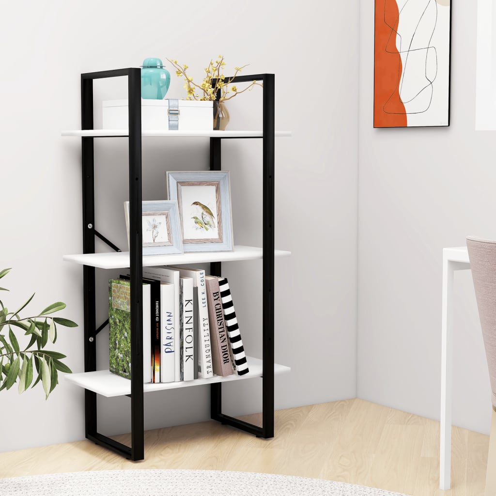 vidaXL Lagerregal Weiß 60x30x105 cm Holzwerkstoff