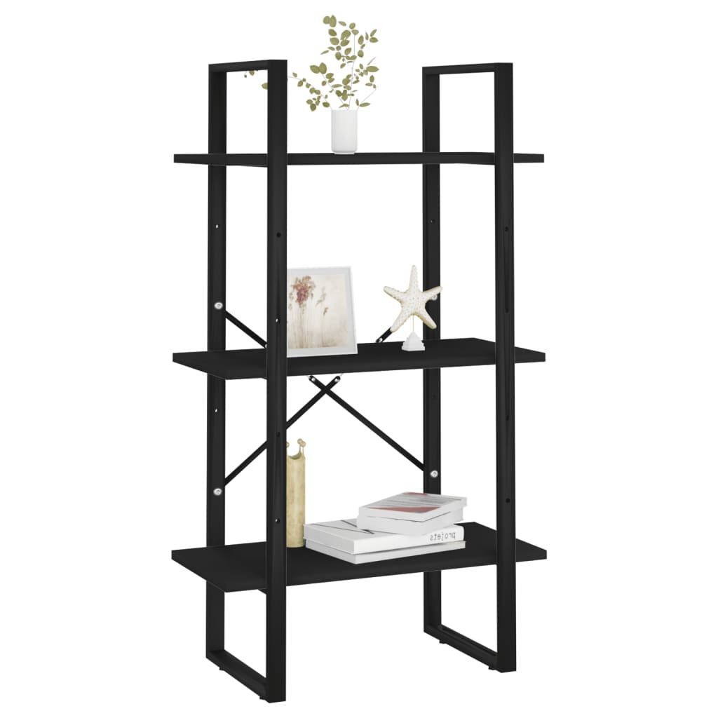 vidaXL Lagerregal Schwarz 60x30x105 cm Holzwerkstoff