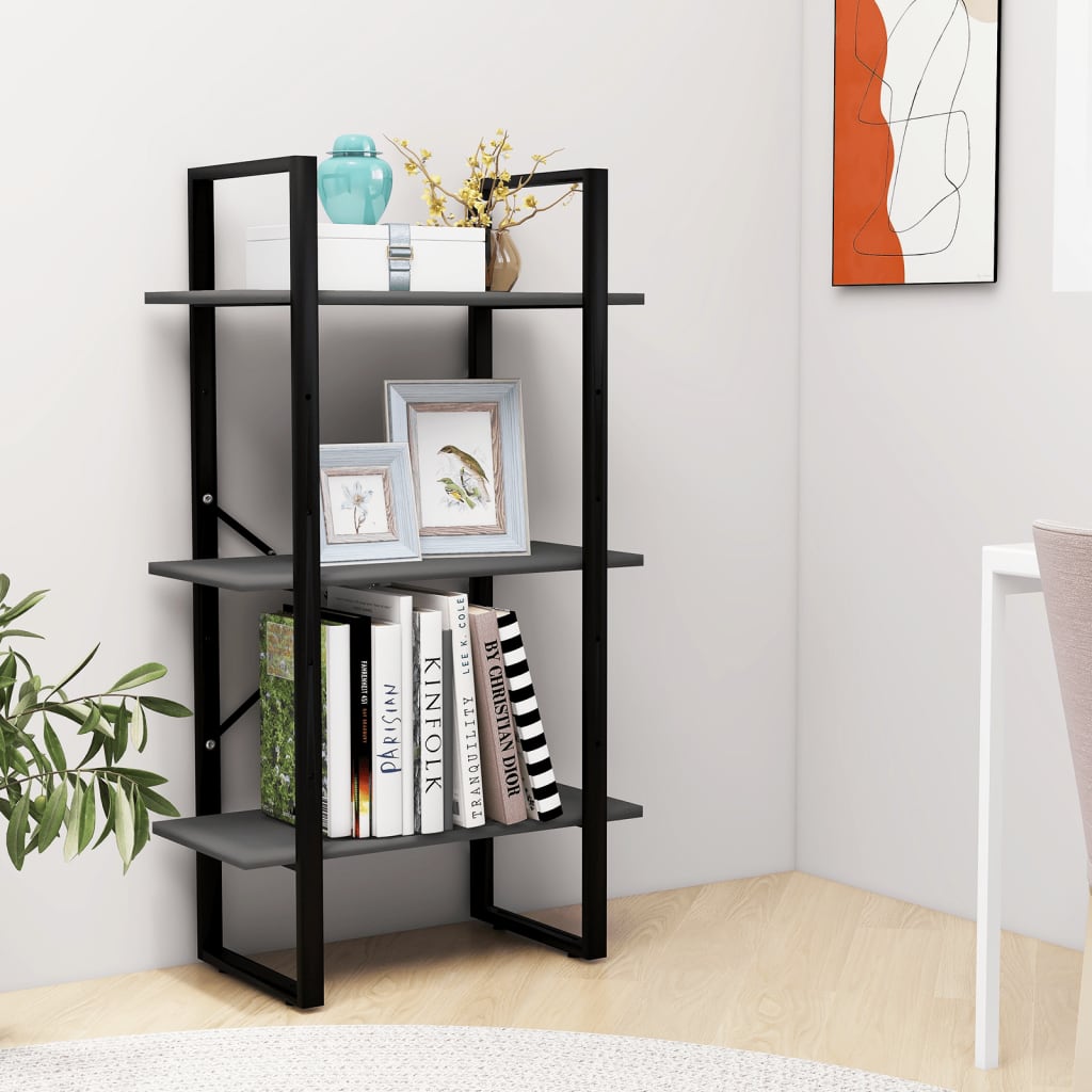 vidaXL Lagerregal Grau 60x30x105 cm Holzwerkstoff