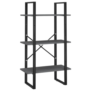 vidaXL Étagère sur pied gris 60x30x105 cm bois de pin massif