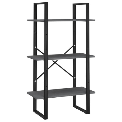 vidaXL Étagère sur pied gris 60x30x105 cm bois de pin massif