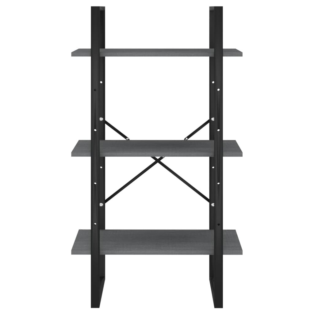 vidaXL Étagère sur pied gris 60x30x105 cm bois de pin massif