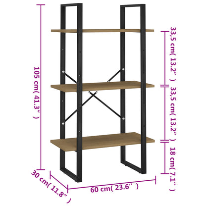 vidaXL Étagère sur pied 60x30x105 cm Pin massif
