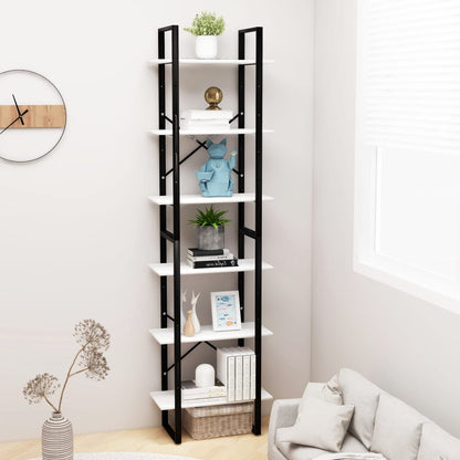 vidaXL Lagerregal Weiß 60x30x210 cm Holzwerkstoff
