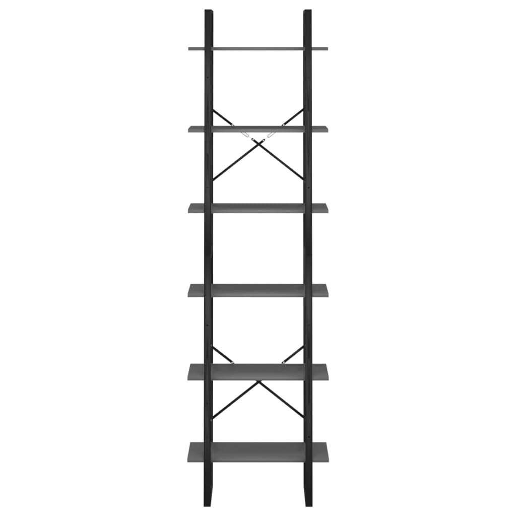 vidaXL Lagerregal Grau 60x30x210 cm Holzwerkstoff