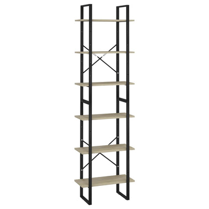 vidaXL Lagerregal Sonoma-Eiche 60x30x210 cm Holzwerkstoff