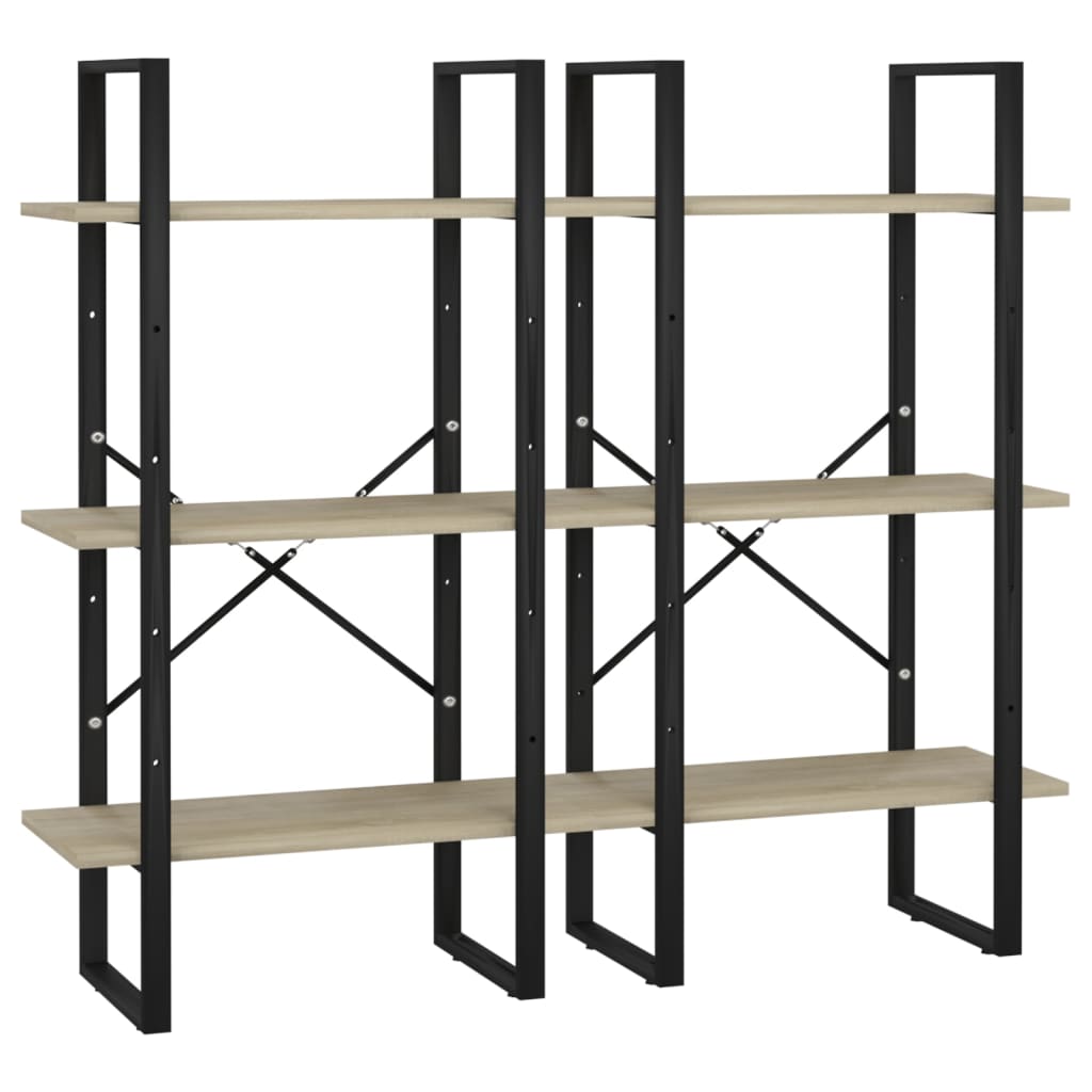 vidaXL Lagerregal Sonoma-Eiche 60x30x210 cm Holzwerkstoff