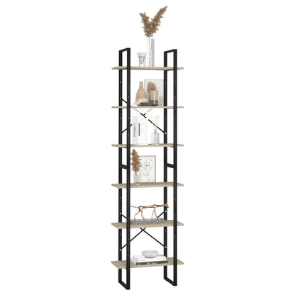 vidaXL Lagerregal Sonoma-Eiche 60x30x210 cm Holzwerkstoff