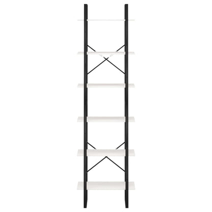 Lagerregal Weiß 60x30x210 cm Massivholz Kiefer