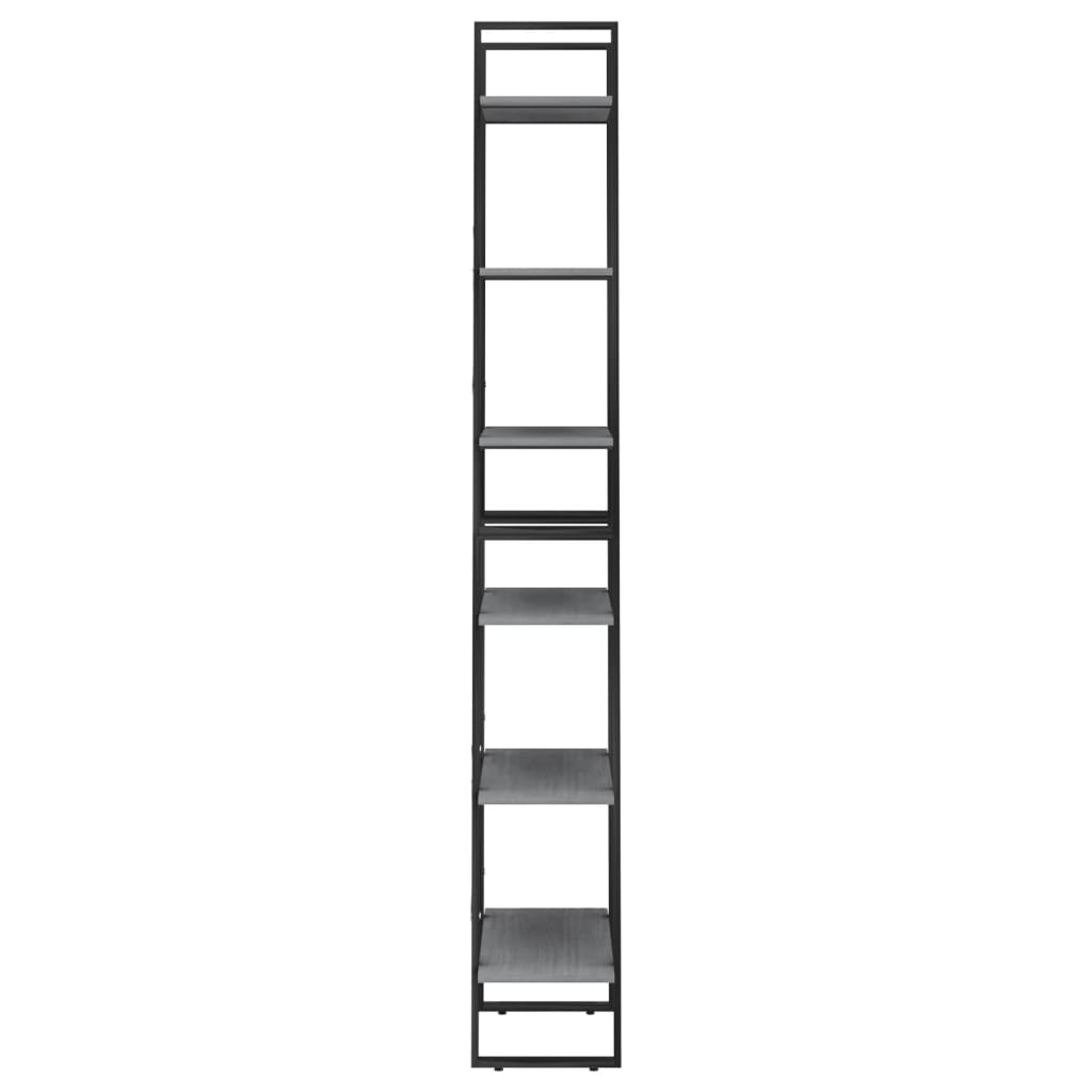 vidaXL Étagère de rangement Gris 60x30x210 cm Bois de pin massif