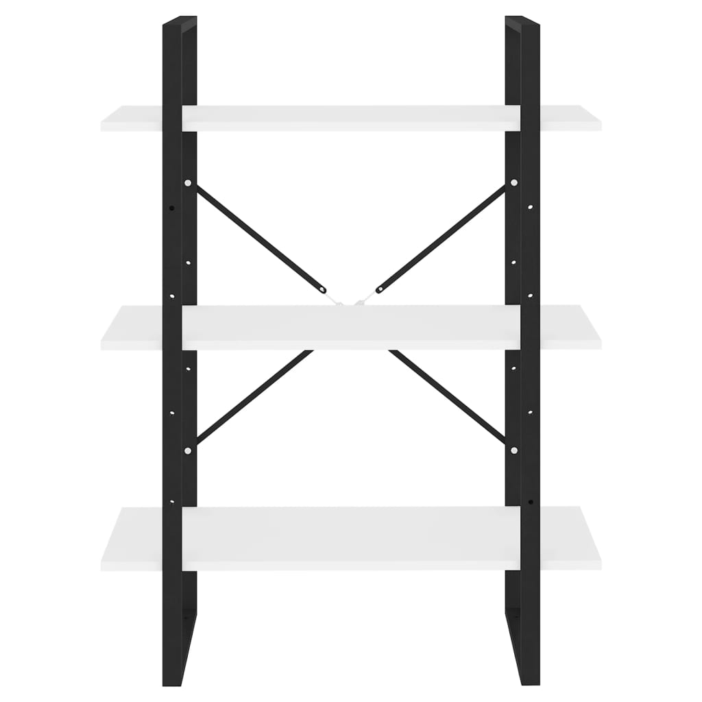 vidaXL Bücherregal Weiß 80x30x105 cm Holzwerkstoff