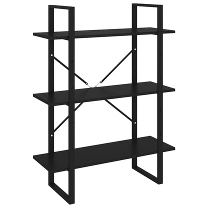 vidaXL Bibliothèque Noir 80x30x105 cm Bois d'ingénierie