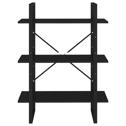 vidaXL Bibliothèque Noir 80x30x105 cm Bois d'ingénierie