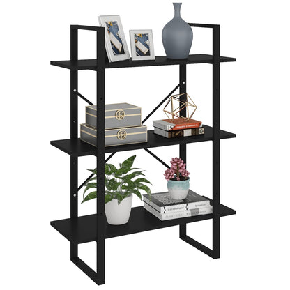 vidaXL Bibliothèque Noir 80x30x105 cm Bois d'ingénierie