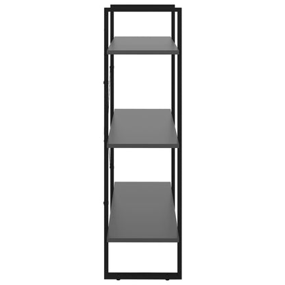 vidaXL Bücherregal Grau 80x30x105 cm Holzwerkstoff