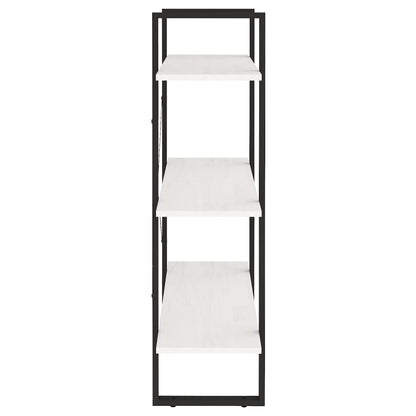 vidaXL Bibliothèque 3 étagères Blanc 80x30x105 cm Bois de pin massif