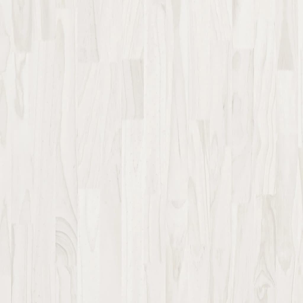 vidaXL Bibliothèque 3 étagères Blanc 80x30x105 cm Bois de pin massif